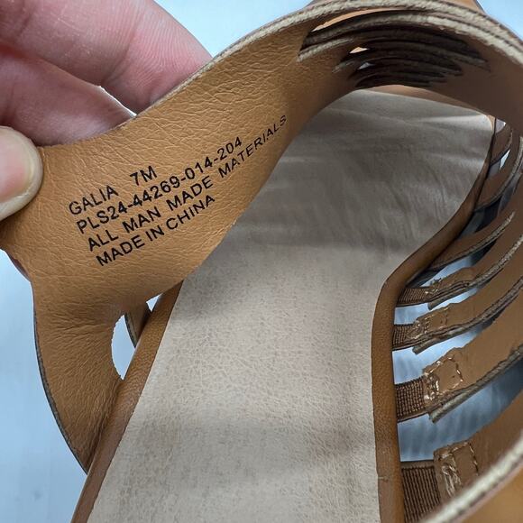 Frye and Co. Womens Galia Heeled Sandals Brown Tan Size 7M